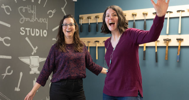 Anne Holman & Jenn Townsand - Owners of The Smithery in Columbus