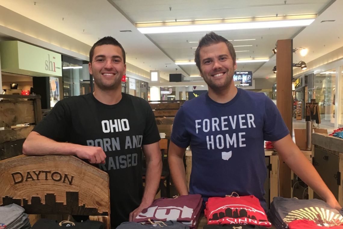 Business Owners Andrew and Ryan at their Dayton Mall Location