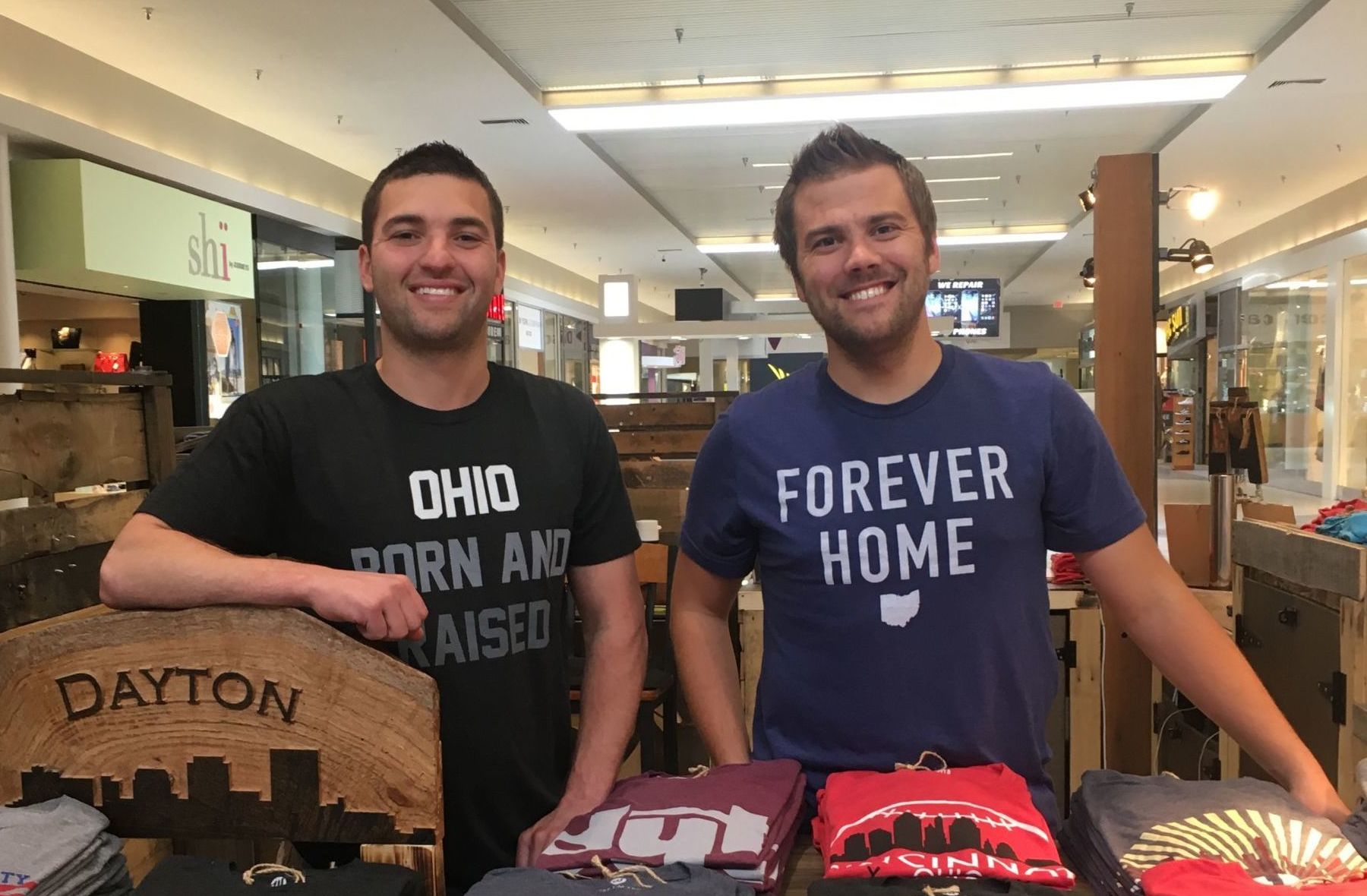 Business Owners Andrew and Ryan at their Dayton Mall Location