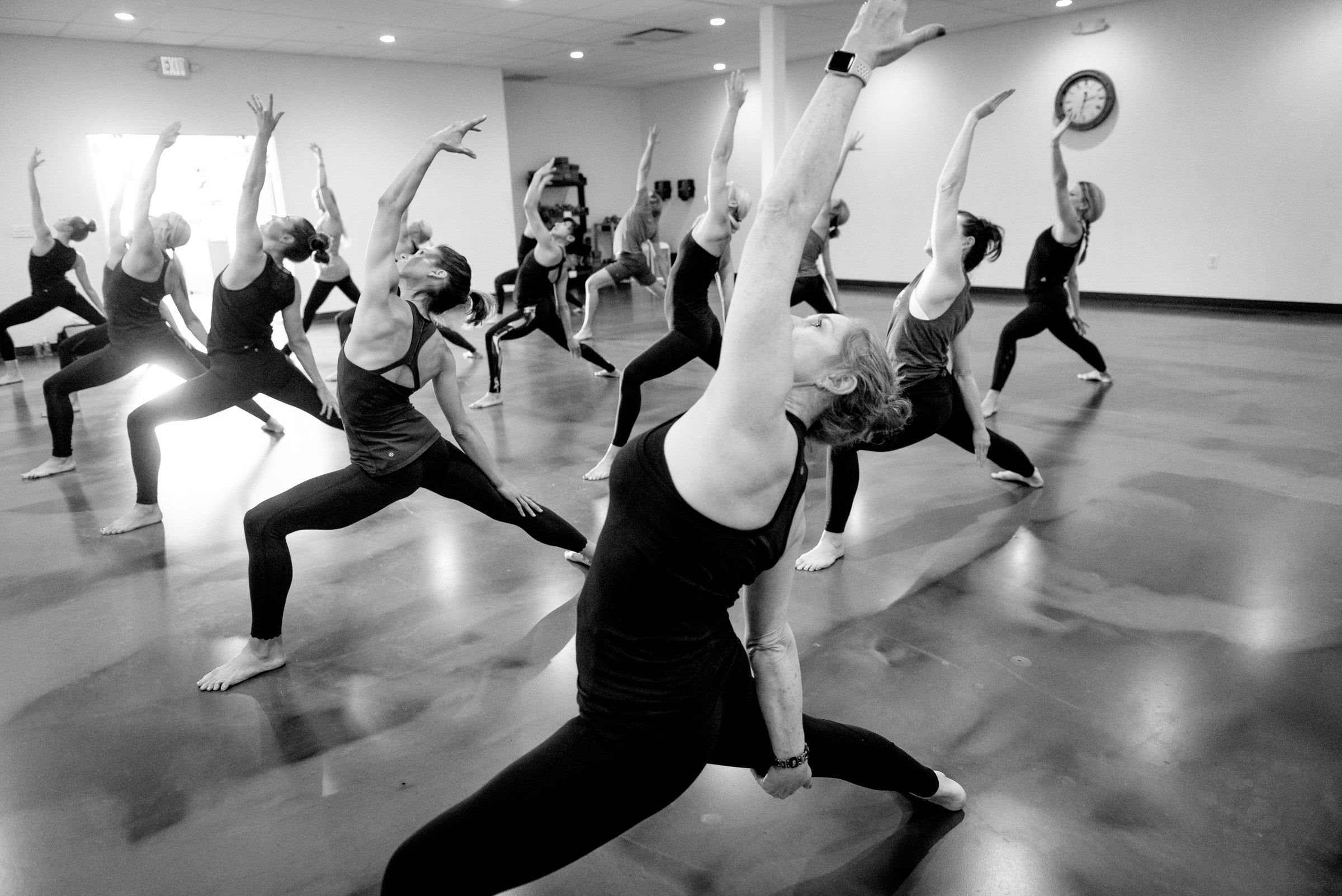A class in action at Harbor Yoga Studio