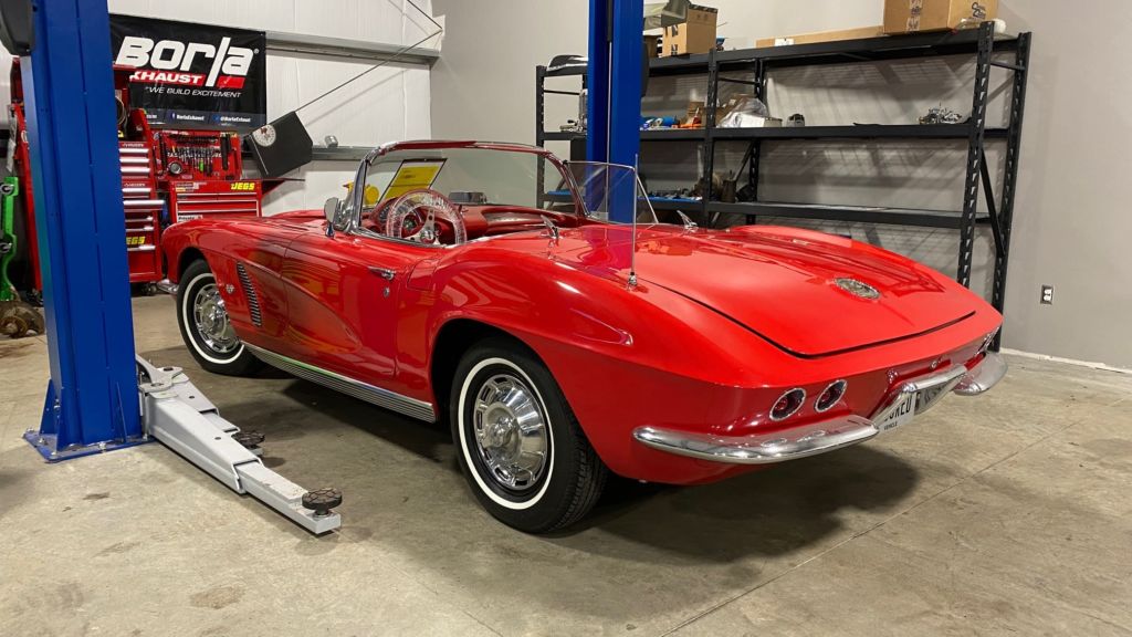 Corvette in Shop at Corvette Care in Columbus, Ohio