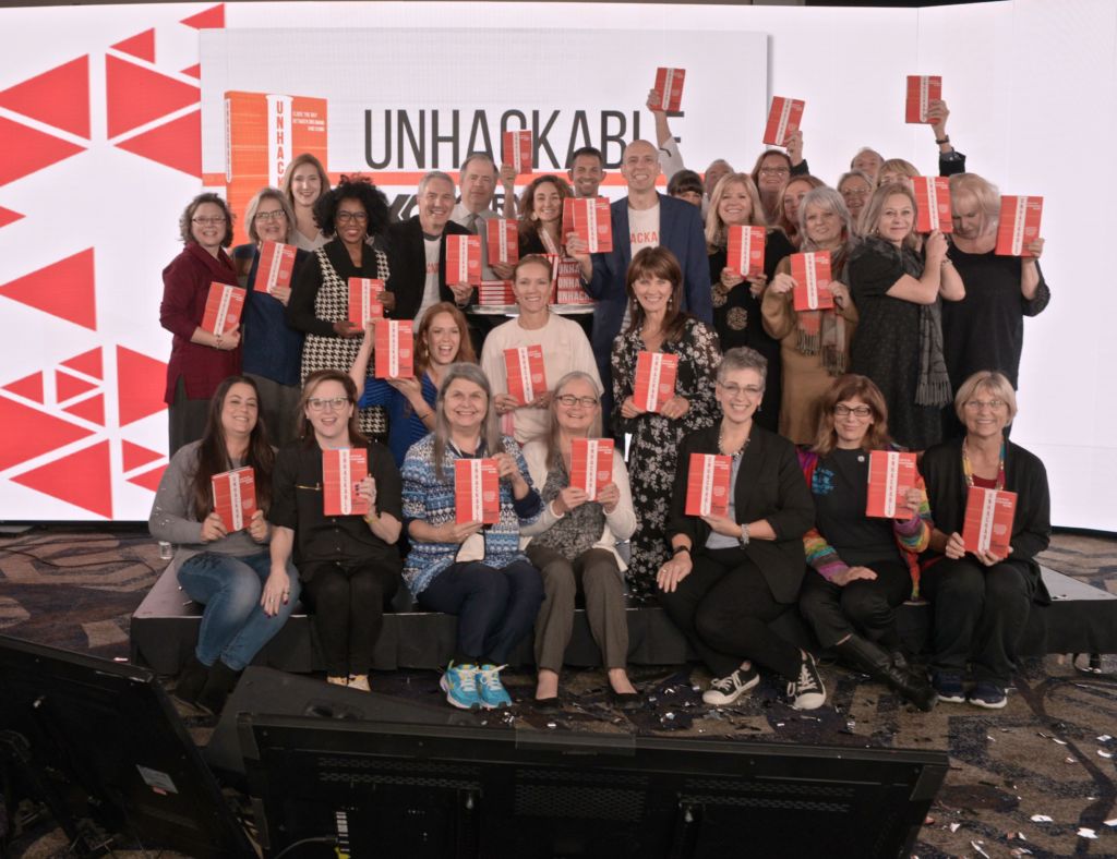 Group Photo at Unhackable Book Event - Kary Oberbrunner