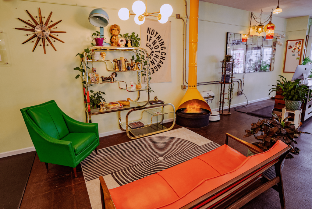 Interior of Virtue Vegan Salon in Columbus, Ohio